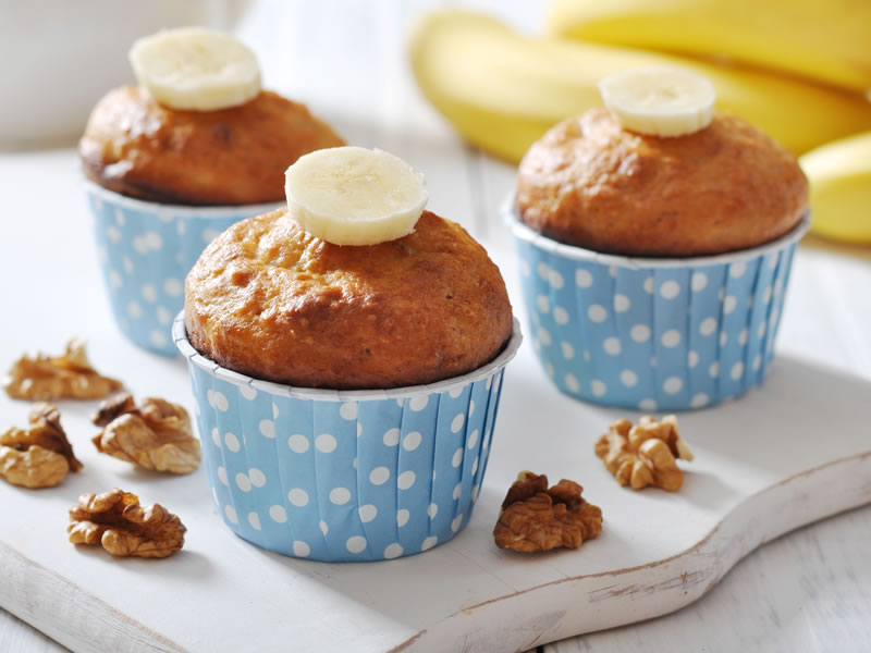 Muffini od banane i zobenih pahuljica